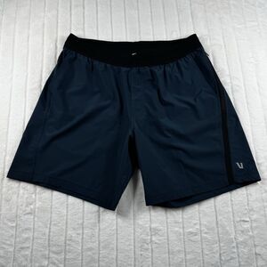 Vuori Agility Unlined Shorts Men's Size XL Blue 7" Inseam Elastic Waist Stretch